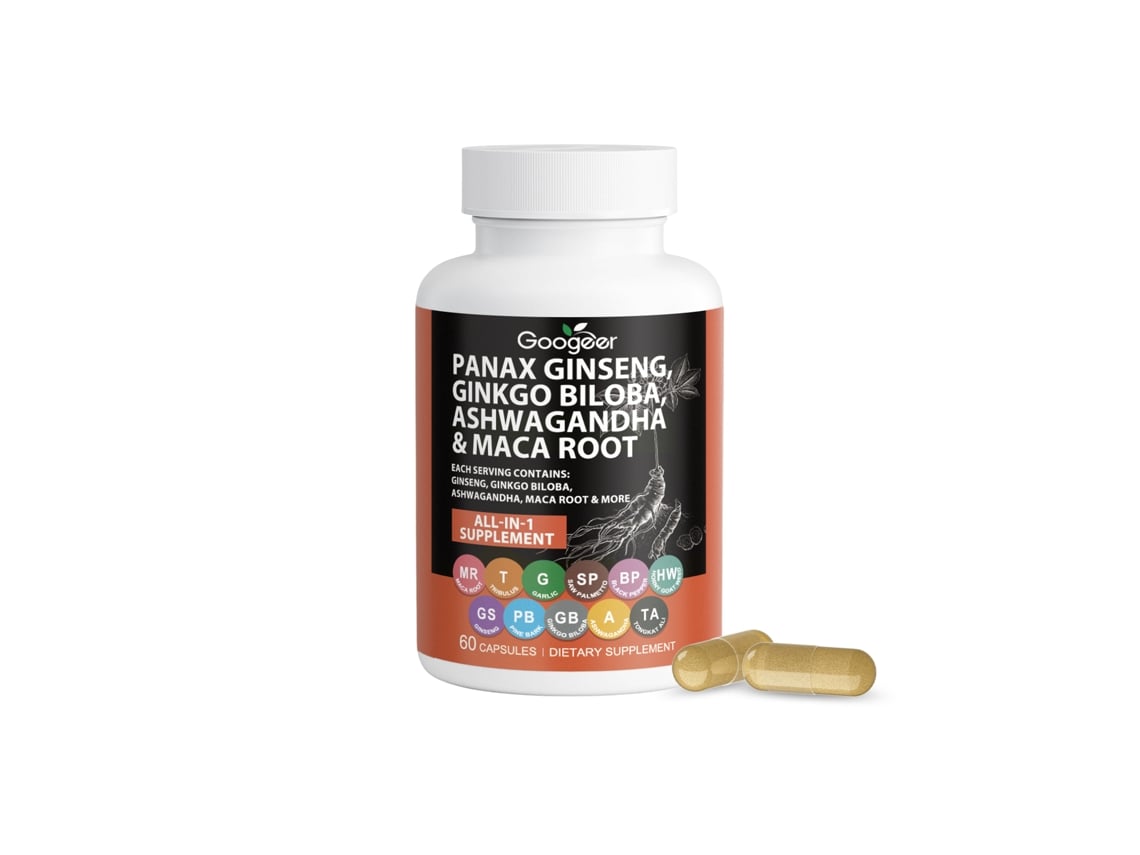 Suplemento de ginseng y ginkgo para la concentración y el enfoque