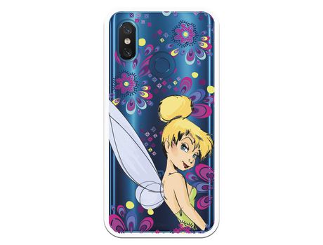 Funda Oficial Disney Campanilla Flores Transparente para Xiaomi Mi 8 - Peter Pan