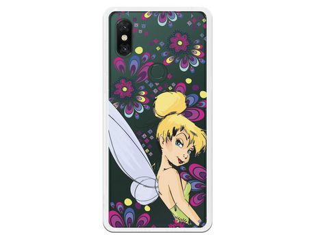 Funda Oficial Disney Campanilla Flores Transparente para Xiaomi Mi Mix 3 - Peter Pan