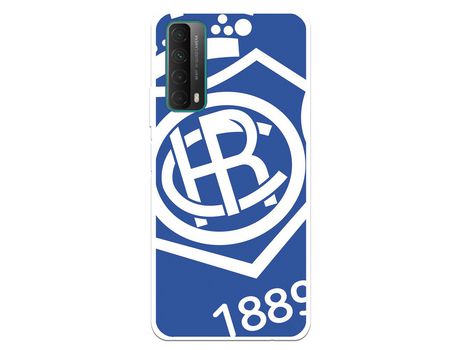 Funda para Huawei P Smart 2021 del Recre Escudo Fondo azul - Licencia Oficial Real Club Recreativo de Huelva