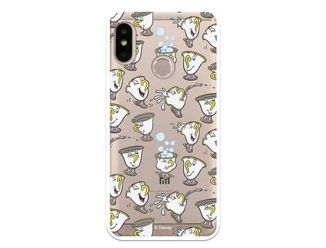 Funda Oficial Disney Chip Potts Siluetas Transparente para Xiaomi Mi A2 Lite