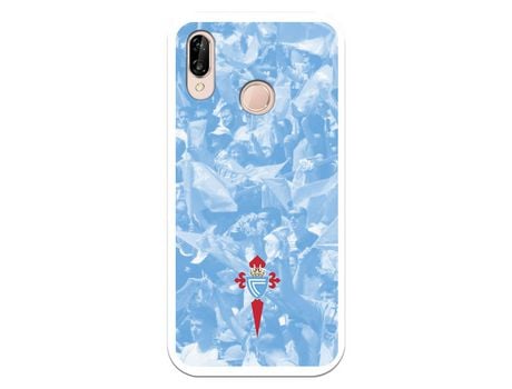 Funda para Huawei P20 Lite del Celta Escudo Fondo Hinchada - Licencia Oficial RC Celta