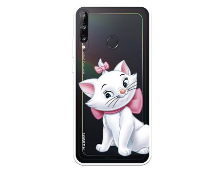 Funda para Huawei P40 Lite E Oficial de Disney Marie Silueta - Los Aristogatos