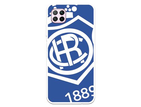Funda para Huawei P40 Lite del Recre Escudo Fondo azul - Licencia Oficial Real Club Recreativo de Huelva