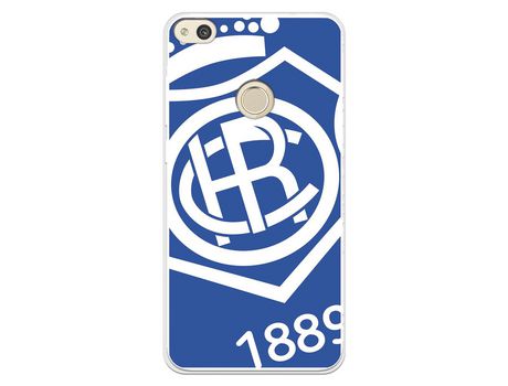 Funda para Huawei P8 Lite 2017 del Recre Escudo Fondo azul - Licencia Oficial Real Club Recreativo de Huelva