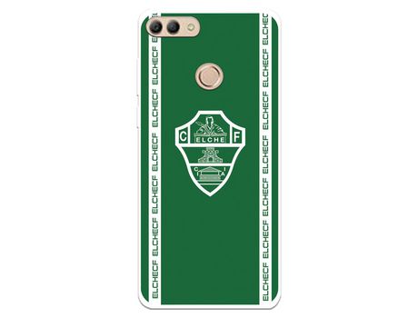 Funda para Huawei Y9 2018 del Elche CF Escudo Fondo Verde - Licencia Oficial Elche CF