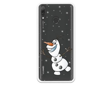 Funda para Huawei Y9 2019 Oficial de Disney Olaf Transparente - Frozen