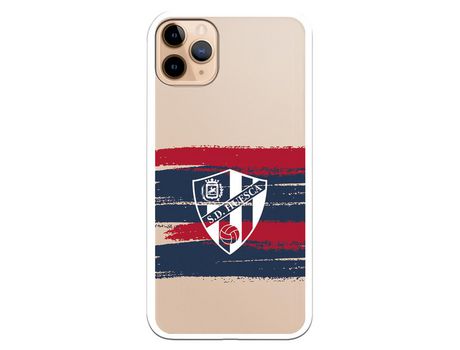 Funda para iPhone 11 Pro Max del Huesca Rayas Transparente - Licencia Oficial SD Huesca