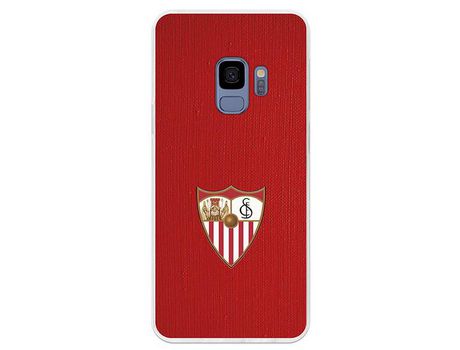 Funda Oficial Sevilha escudo fondo Rojo para Samsung Galaxy S9