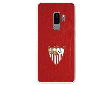 Funda Oficial Sevilha escudo fondo Rojo para Samsung Galaxy S9 Plus