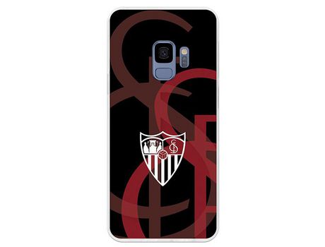 Funda Oficial Sevilha escudo Blanco fondo escudo para Samsung Galaxy S9
