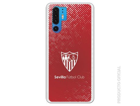 Funda Oficial Sevilha Malha e escudo Blanco sobre fondo Rojo para Huawei P30 Pro