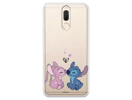 Funda para Huawei Mate 10 Lite Oficial de Disney Angel & Stitch Beso - Lilo & Stitch