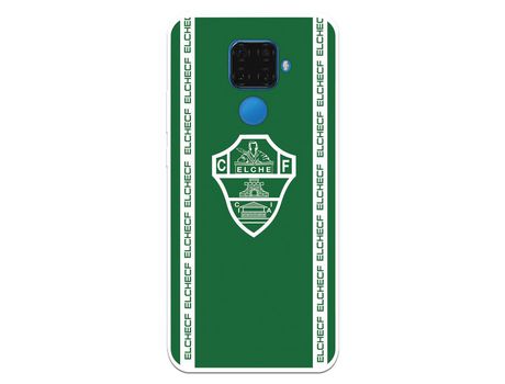 Funda para Huawei Mate 30 Lite del Elche CF Escudo Fondo Verde - Licencia Oficial Elche CF