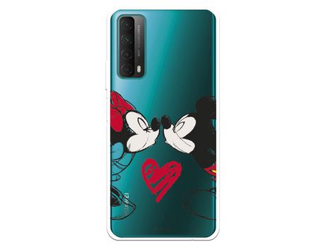Funda para Huawei P Smart 2021 Oficial de Disney Mickey y Minnie Beso - Clásicos Disney