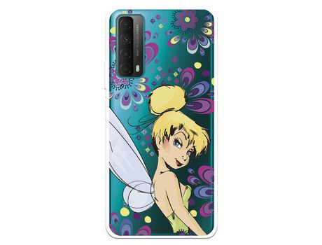 Funda para Huawei P Smart 2021 Oficial de Disney Campanilla Flores - Peter Pan