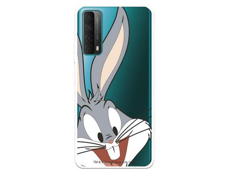 Funda para Huawei P Smart 2021 Oficial de Warner Bros Bugs Bunny Silueta Transparente - Looney Tunes