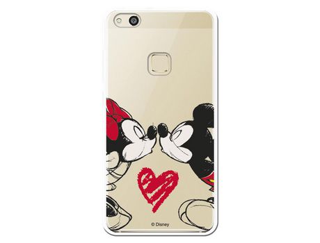 Funda para Huawei P10 Lite Oficial de Disney Mickey y Minnie Beso - Clásicos Disney