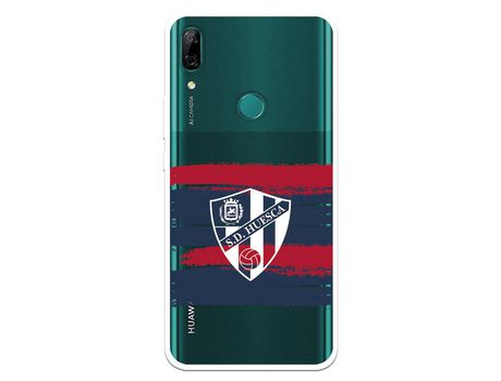 Funda para Huawei P Smart Z del Huesca Rayas Transparente - Licencia Oficial SD Huesca