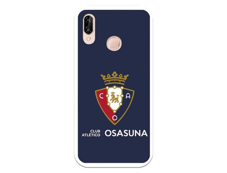 Funda para Huawei P20 Lite del Osasuna Escudo Fondo azul - Licencia Oficial CA Osasuna