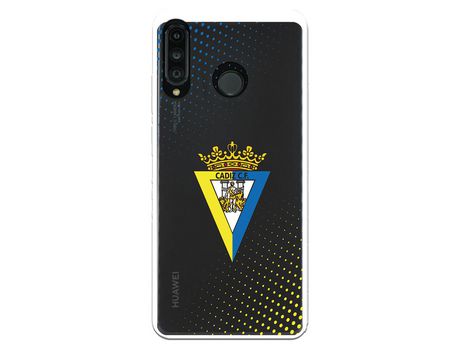 Funda para Huawei P30 Lite del Cádiz Escudo Transparente - Licencia Oficial
