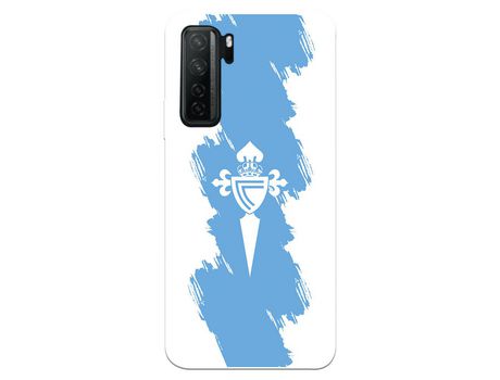 Funda para Huawei P40 Lite 5G del Celta Escudo Trazo azul - Licencia Oficial RC Celta