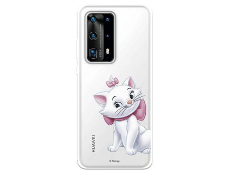 Funda para Huawei P40 Pro Oficial de Disney Marie Silueta - Los Aristogatos