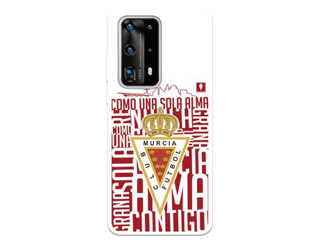 Funda para Huawei P40 Pro Plus del Real Murcia Escudo Fondo Blanco - Licencia Oficial Real Murcia