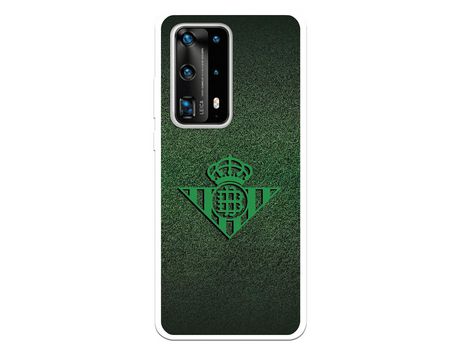 Funda para Huawei P40 Pro Plus del Betis Escudo Verde Fondo trama - Licencia Oficial