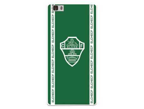 Funda para Huawei P8 Lite del Elche CF Escudo Fondo Verde - Licencia Oficial Elche CF