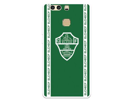 Funda para Huawei P9 Plus del Elche CF Escudo Fondo Verde - Licencia Oficial Elche CF
