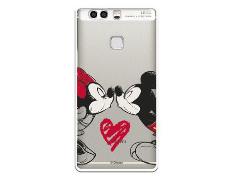 Funda para Huawei P9 Plus Oficial de Disney Mickey y Minnie Beso - Clásicos Disney
