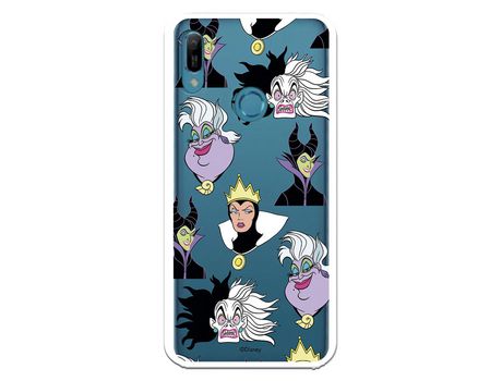 Funda para Huawei Y6 2019 Oficial de Disney Villanas Patrón