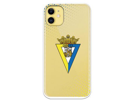 Funda para iPhone 11 del Cádiz Escudo Transparente - Licencia Oficial