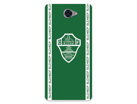 Funda para Huawei Y7 del Elche CF Escudo Fondo Verde - Licencia Oficial Elche CF