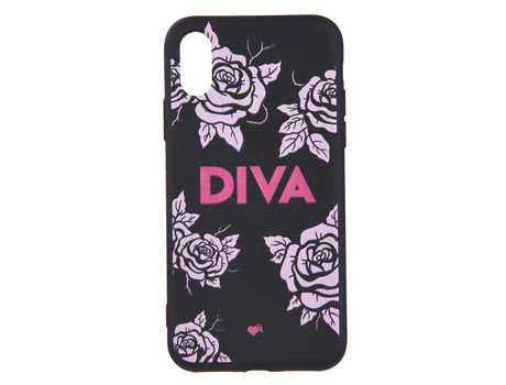 Funda Diva Silicona Negra para iPhone XS Max - Oficial de La Vecina Rubia
