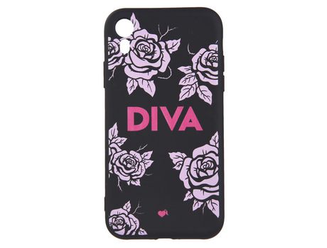 Funda Diva Silicona Negra para iPhone XR - Oficial de La Vecina Rubia