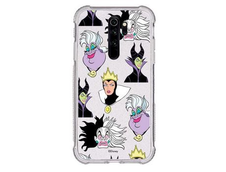Funda Brillantina para Xiaomi Redmi Note 8 Pro Oficial de Disney Villanas