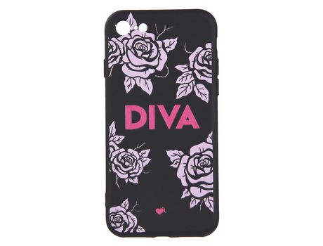 Funda Diva Silicona Negra para iPhone 8 - Oficial de La Vecina Rubia