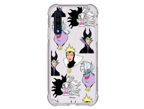 Funda Brillantina para Samsung Galaxy A50 Oficial de Disney Villanas