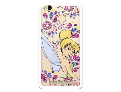 Funda Oficial Disney Campanilla Flores Transparente para Xiaomi Redmi 3 Pro - Peter Pan