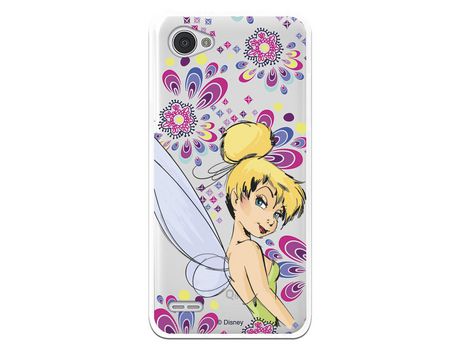 Funda Oficial Disney Campanilla Flores Transparente para Lg Q6 - Peter Pan