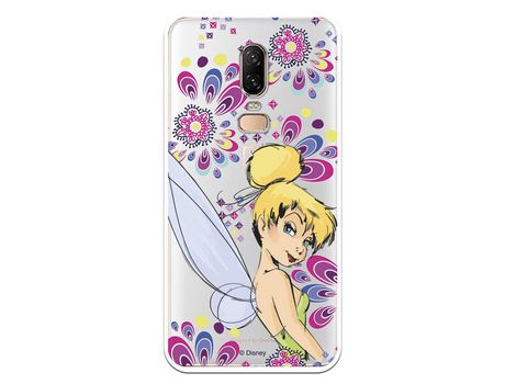 Funda Oficial Disney Campanilla Flores Transparente para Oneplus 6 - Peter Pan