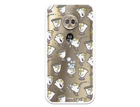 Funda Oficial Disney Chip Potts Siluetas Transparente para Motorola Moto G6 Plus