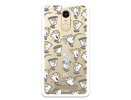 Funda Oficial Disney Chip Potts Siluetas Transparente para Xiaomi Redmi Note 3