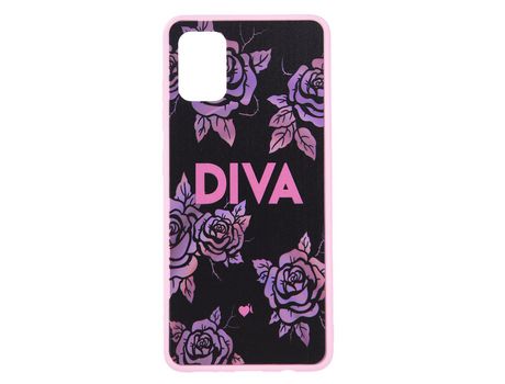 Funda Diva Borde Rosa para Samsung Galaxy A51 - Oficial de La Vecina Rubia