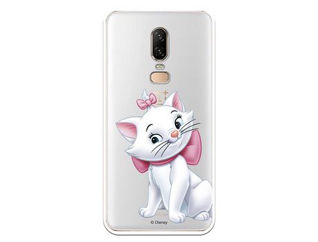 Funda Oficial Disney Marie Silueta transparente para Oneplus 6 - Los Aristogatos