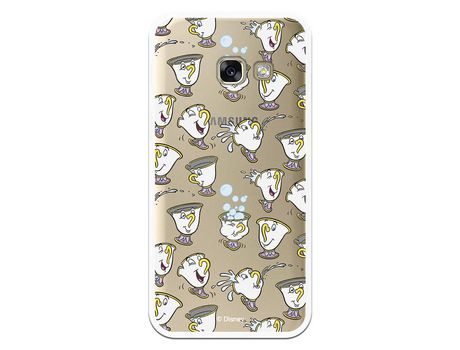 Funda Oficial Disney Chip Potts Siluetas Transparente para Samsung Galaxy A3 2017