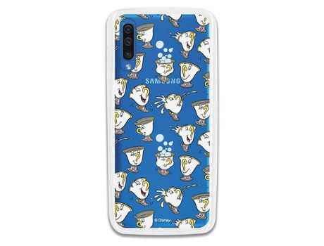 Funda Oficial Disney Chip Potts Siluetas Transparente para Samsung Galaxy A70