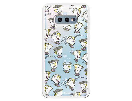 Funda Oficial Disney Chip Potts Siluetas Transparente para Samsung Galaxy S10e